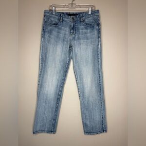 Calvin Klein Boyfriend Style Jeans Light Blue Wash Five Pocket Size 10